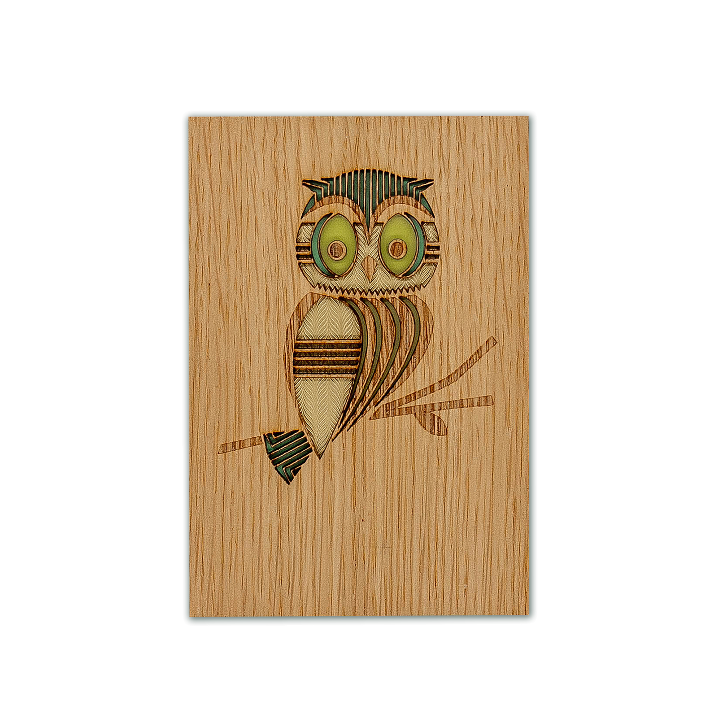 3D Kort - Trämaterial - Uggla