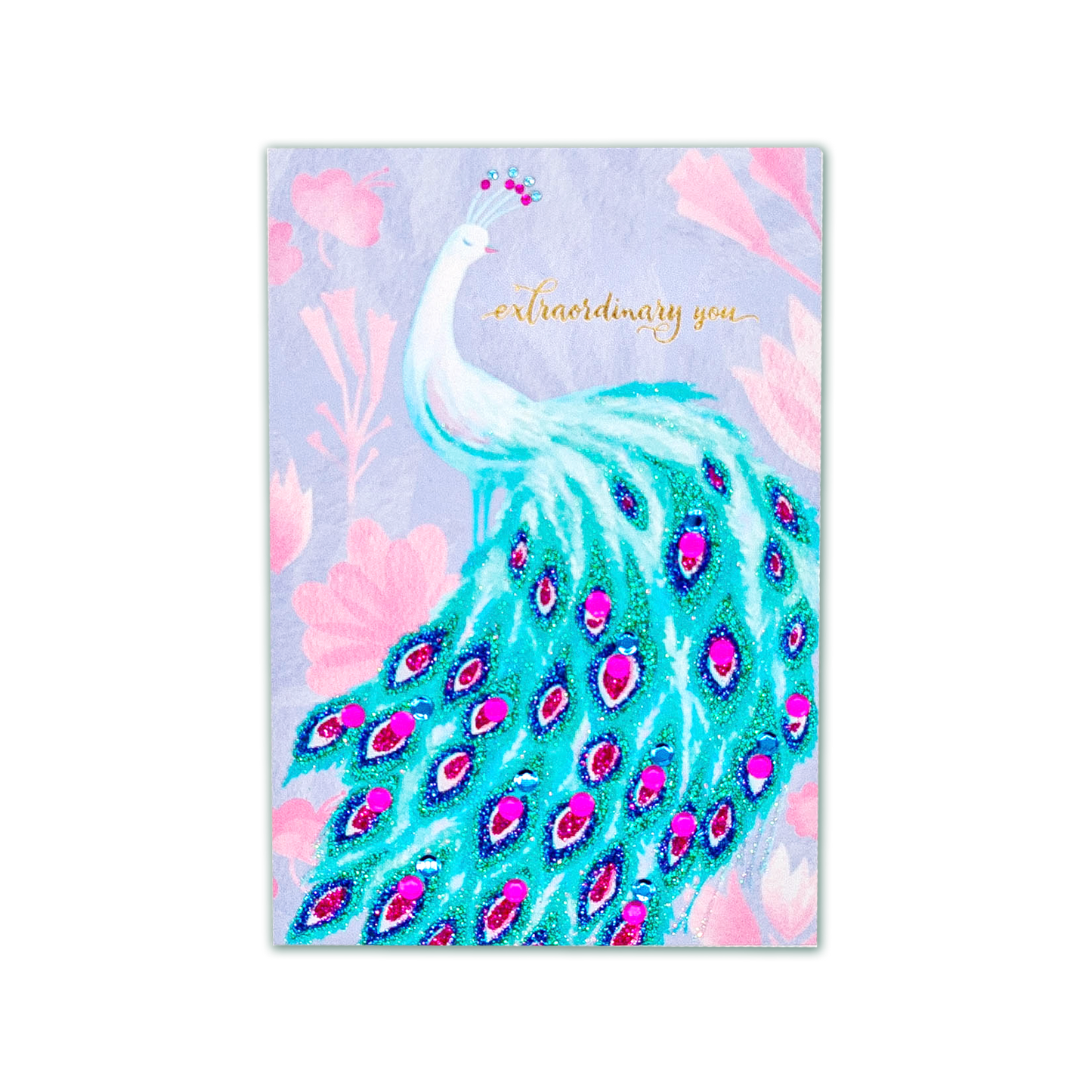 3D Kort - Påfågel - Extraordinary you